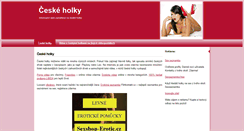 Desktop Screenshot of ceskeholky.eu