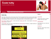 Tablet Screenshot of ceskeholky.eu